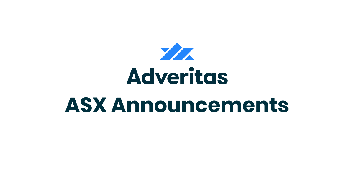 ASX Announcements - Adveritas